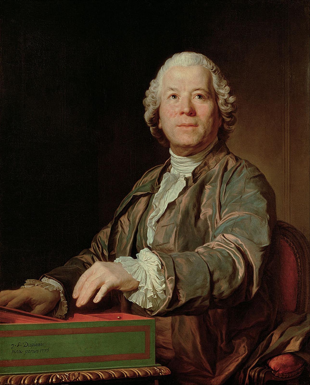Portrait de Gluck, peinture de Duplessis.
