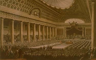 Les Etats Généraux à l'Hôtel des Menus Plaisirs en 1789