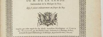 Symphonies pour les soupers du roi