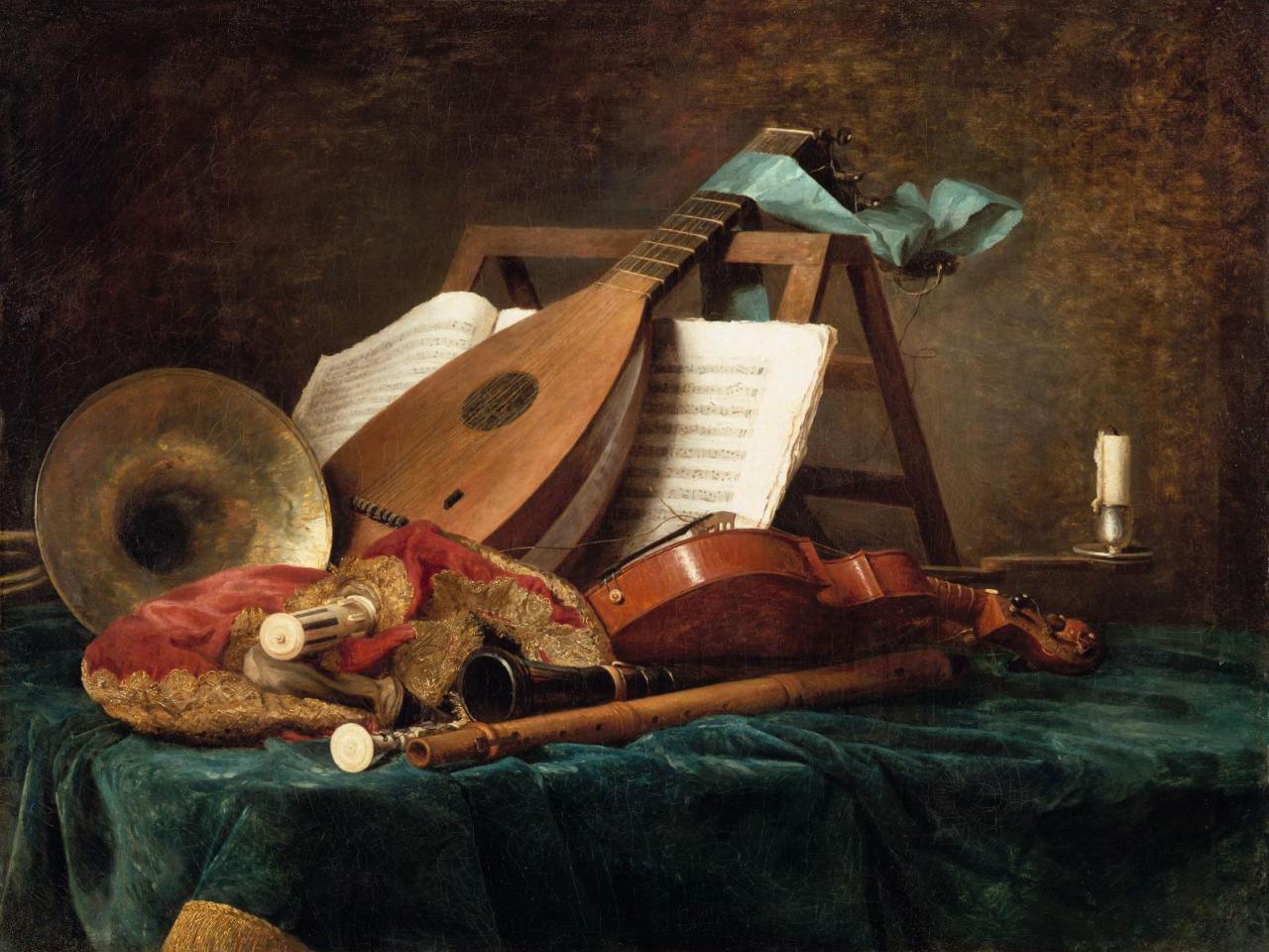 Les attributs de la musique, Anne Vallayer-Coster, 1770